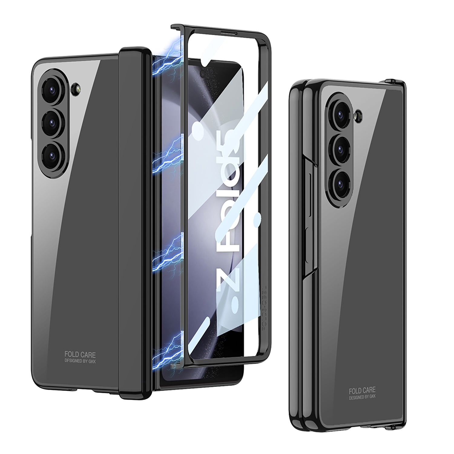 GKK Magnetic Hinge Hard PC Case for Samsung Galaxy Z Fold5 5G Shockproof Phone Cover with Tempered Glass Screen Protector GKK Magnetic Hinge Hard PC Case for Samsung Galaxy Z Fold5 5G Shockproof Phone Cover with Tempered Glass Screen Protector